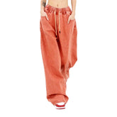 Vintage Farbe Baggy Damen Jeans